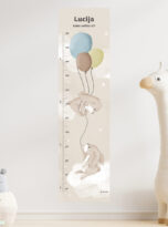 stenski-meter-zajcki z imenom otroka