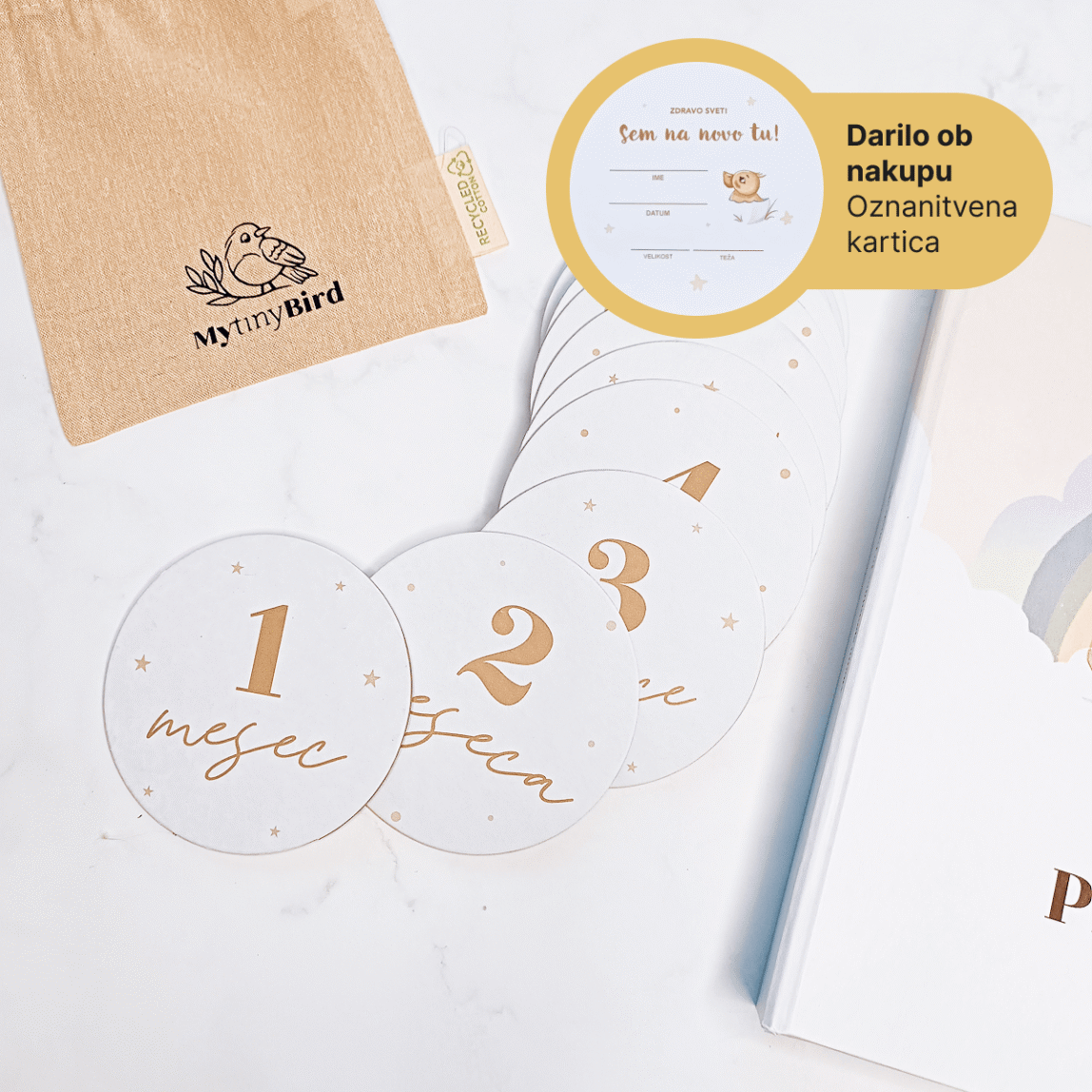 Univerzalne kartice mejnikov "za punčko ali za fantka"