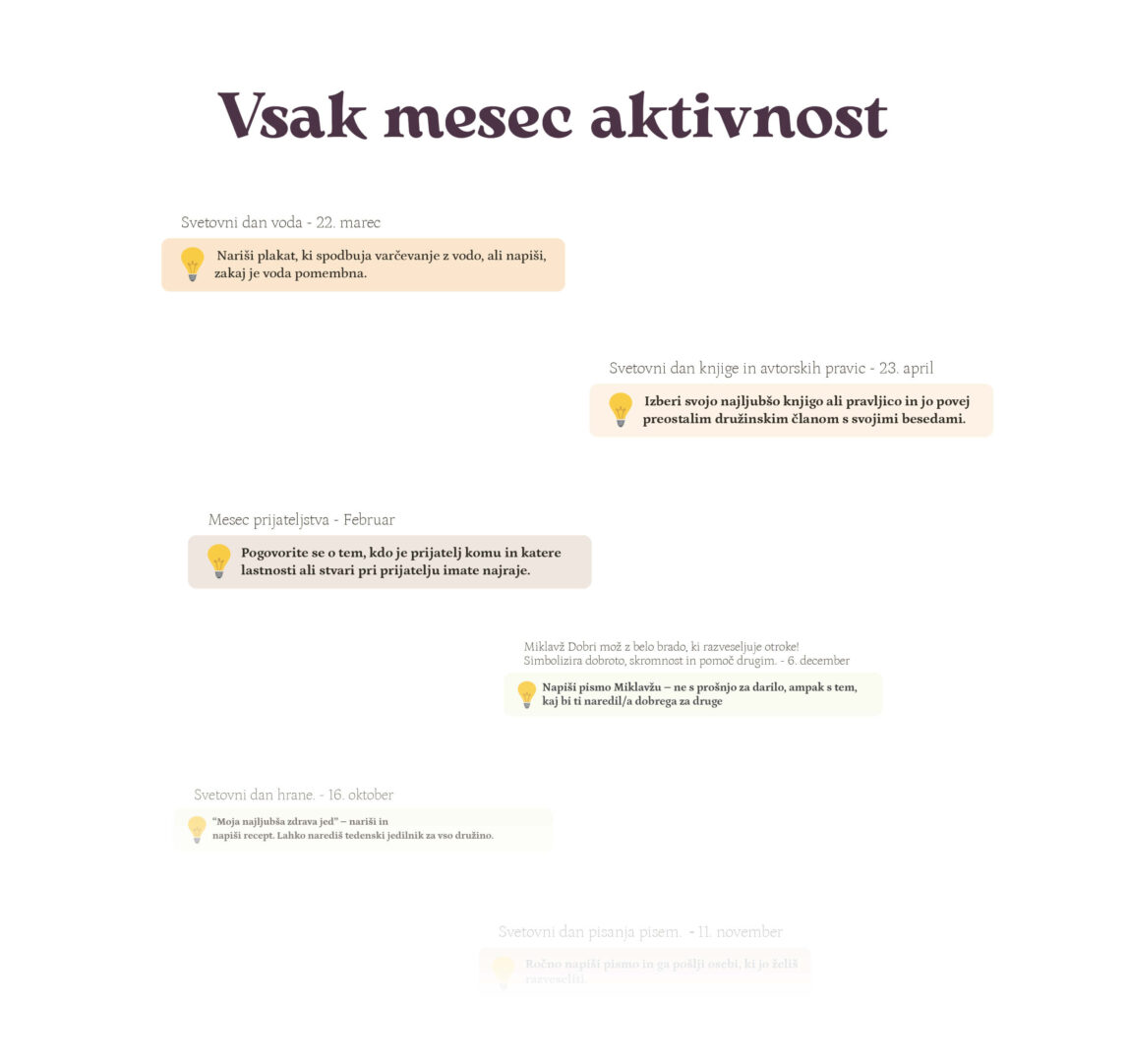 vsak mesec aktivnost z otroci