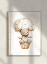 Plakat_medo na balonu otroški print