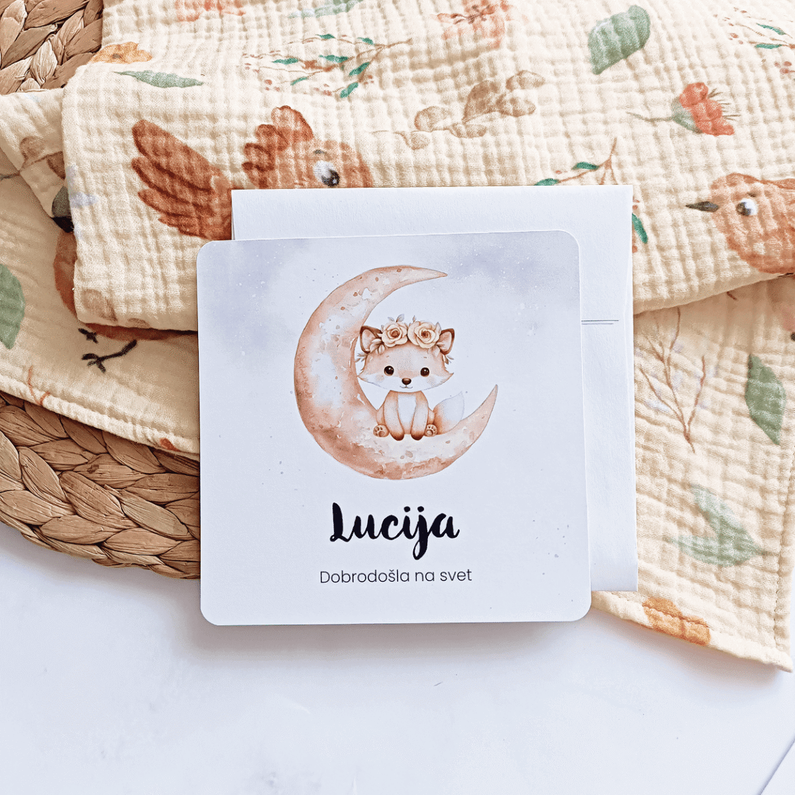 Čestitke ob rojstvu - Lisička