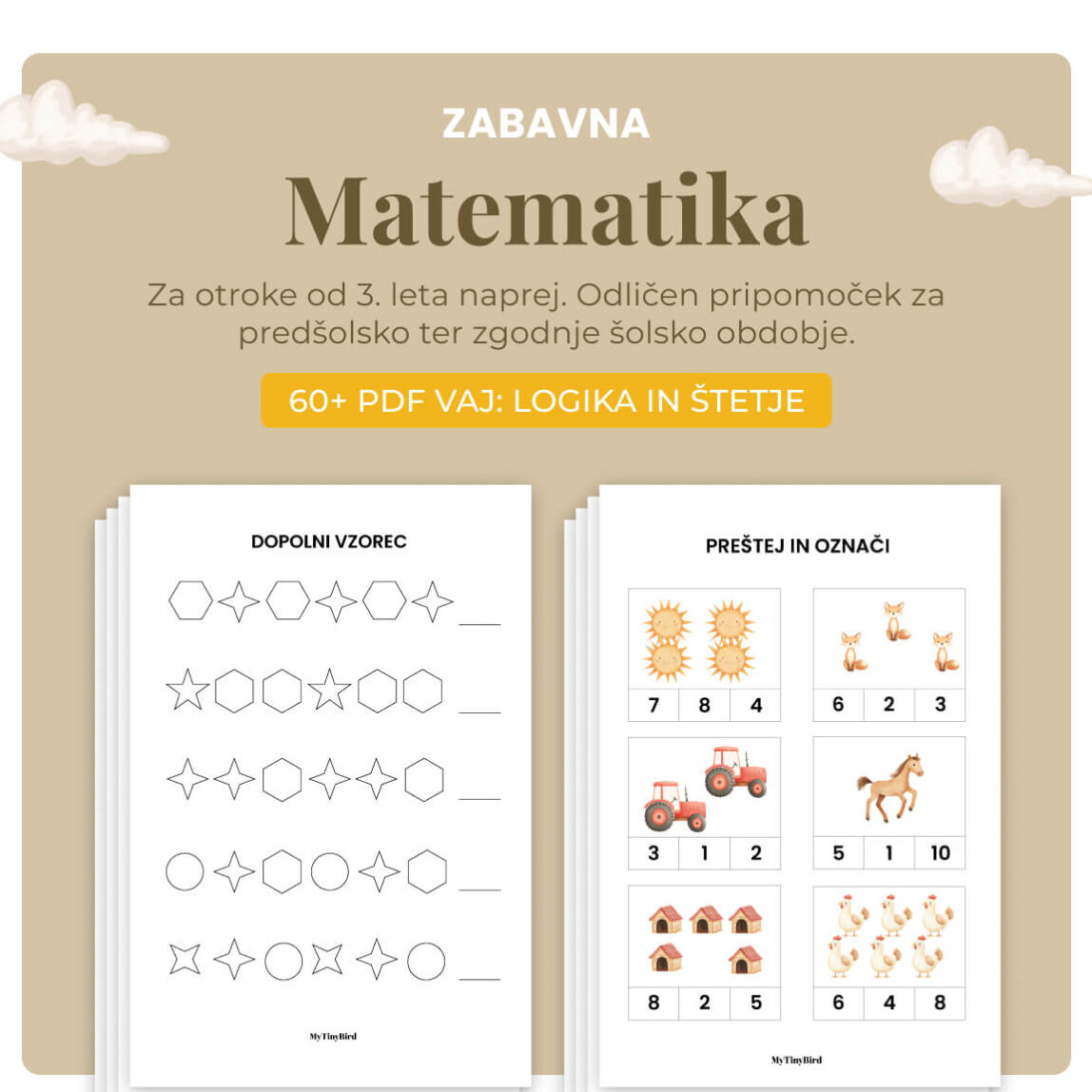 Zabavne vaje za otroke - PDF natisni sam